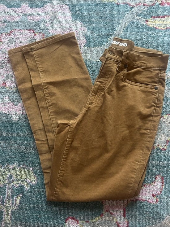 Lands' End Pants - Lands' End Women’s Brown Corduroy straight leg Jeans